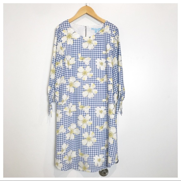 NWT Draper James Floral Gingham Dress‎ Size 6 - Picture 1 of 11